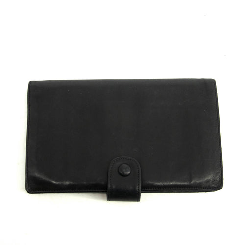 Chanel Black Lambskin Bifold Long Wallet #3925