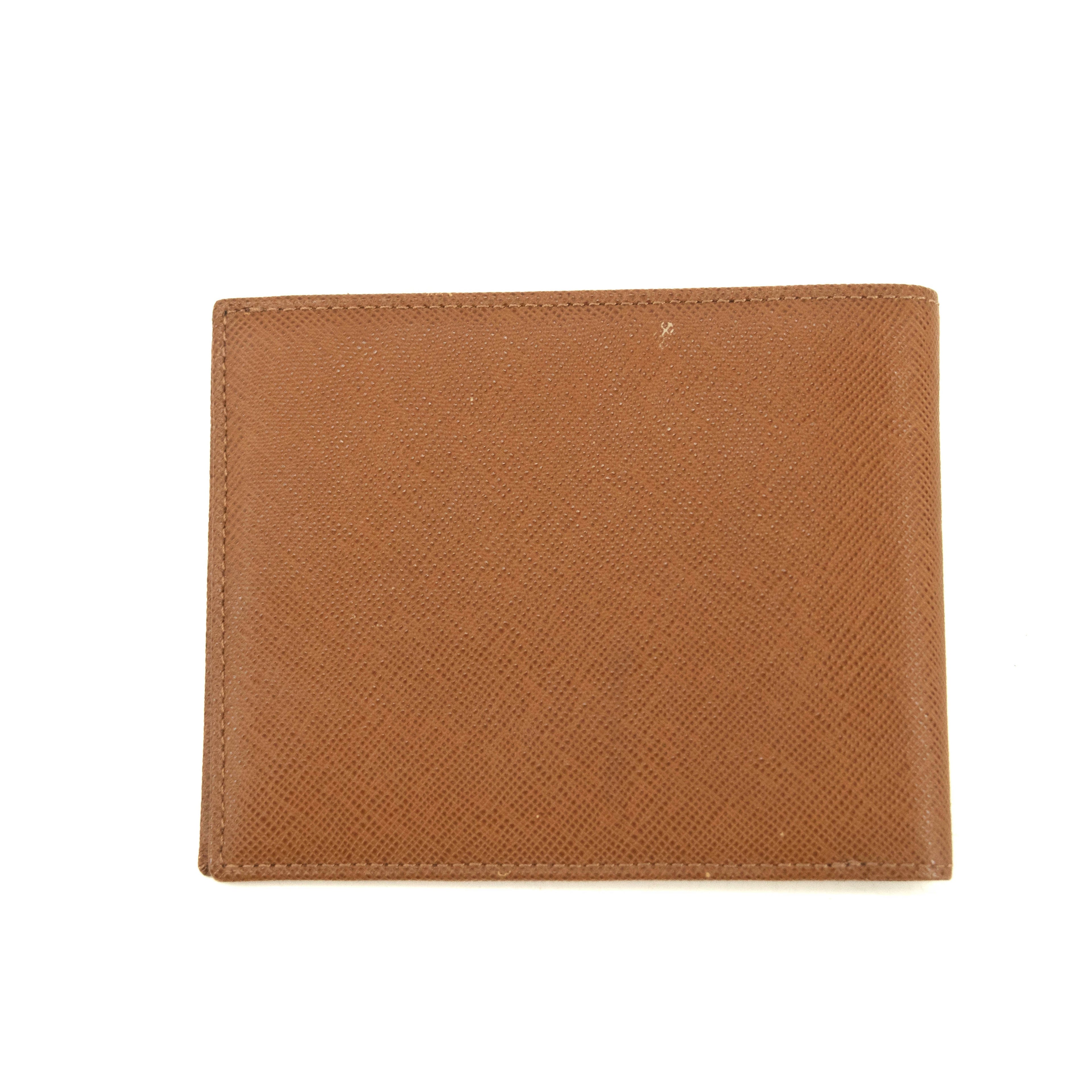 Burberry Brown Leather Bifold Wallet #3926