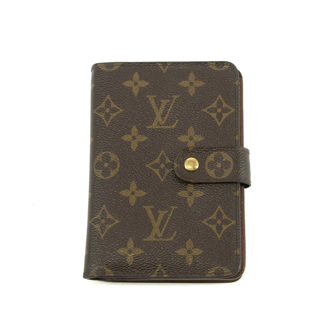 Louis Vuitton Monogram Canvas Porte-Papier Agenda PM #3948