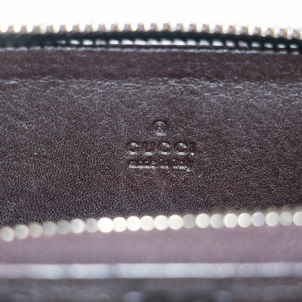 Gucci Guccissima Zip Around Card Case Brown #3949