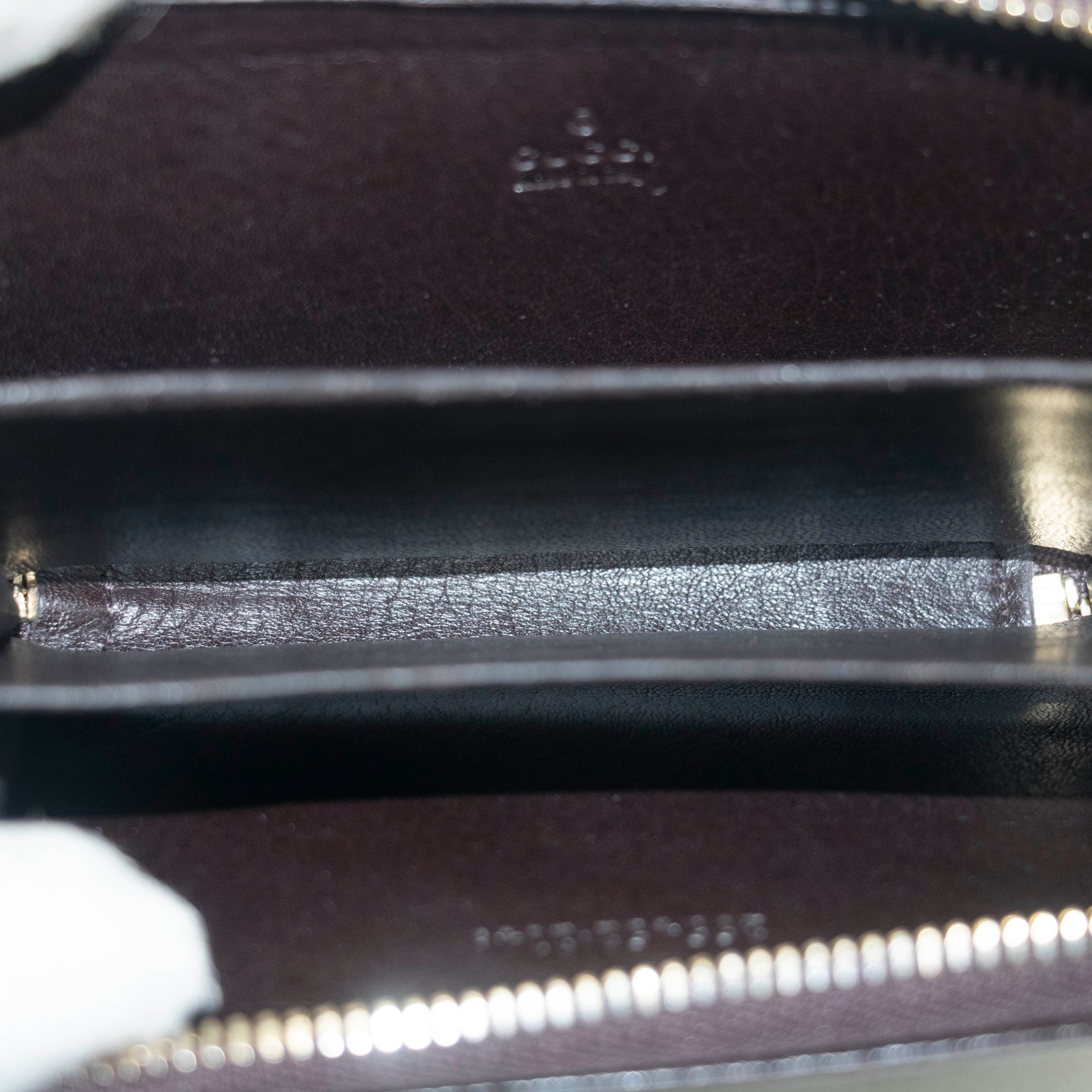 Gucci Guccissima Zip Around Card Case Brown #3949