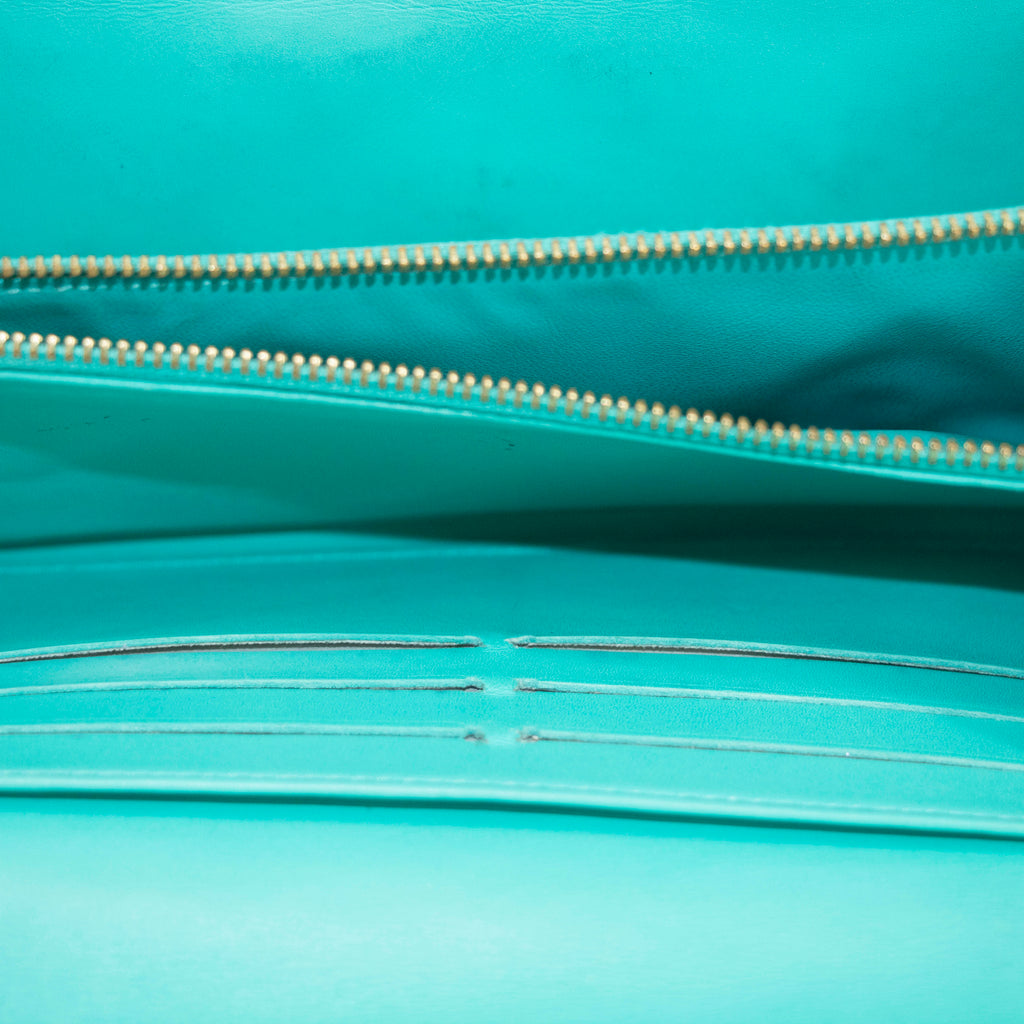 Louis Vuitton Green Vernis Sarah Long Wallet #3951