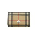 Burberry Vintage Black Check Trifold Compact Wallet #3958