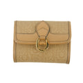 Christian Dior Vintage Tan Monogram Card and Coin Case #3961