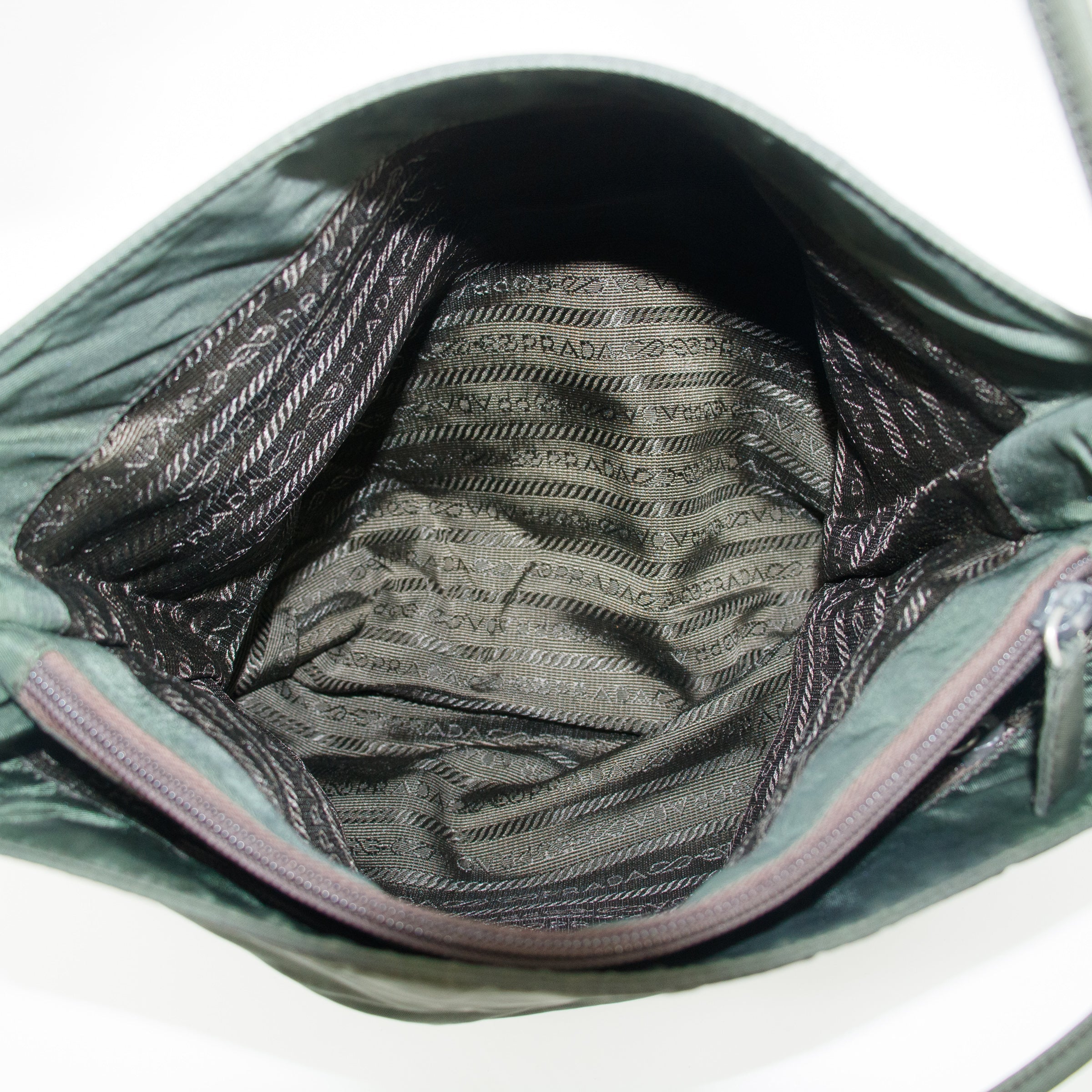 Prada Khaki Tessuto Nylon Tote Bag #4624