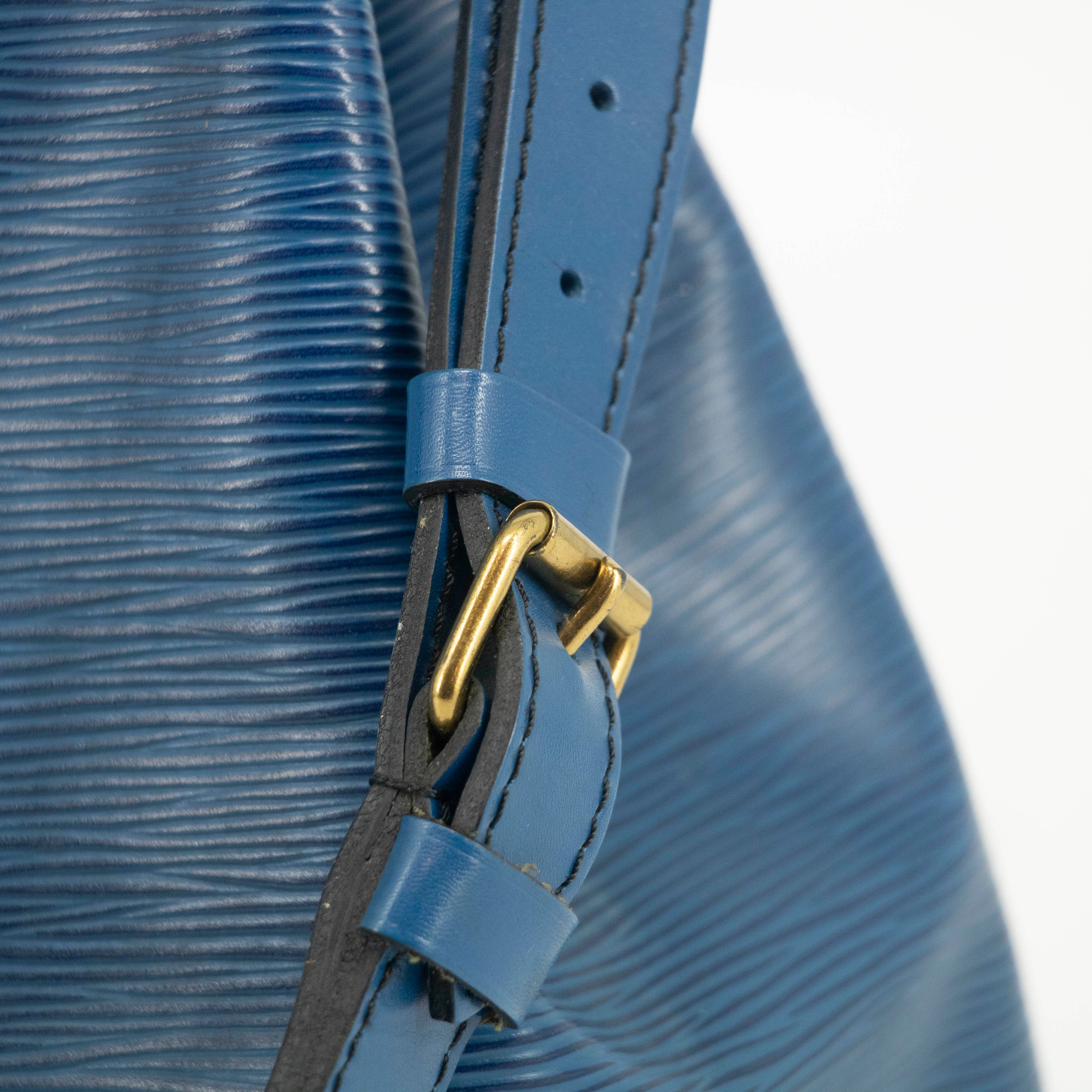 Louis Vuitton Blue Epi Leather Noe Bucket Bag #4663