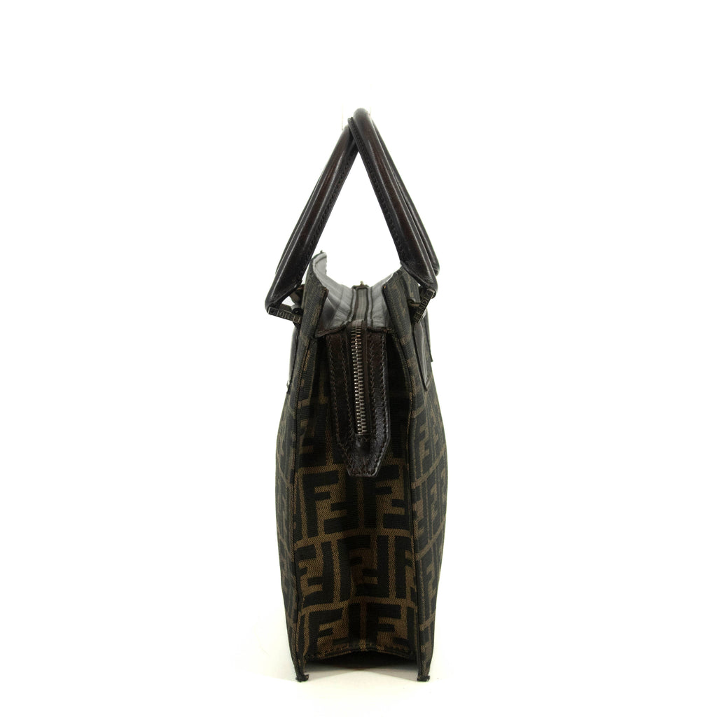Fendi FF Zucca Canvas Brown Mini Tote Bag #4683