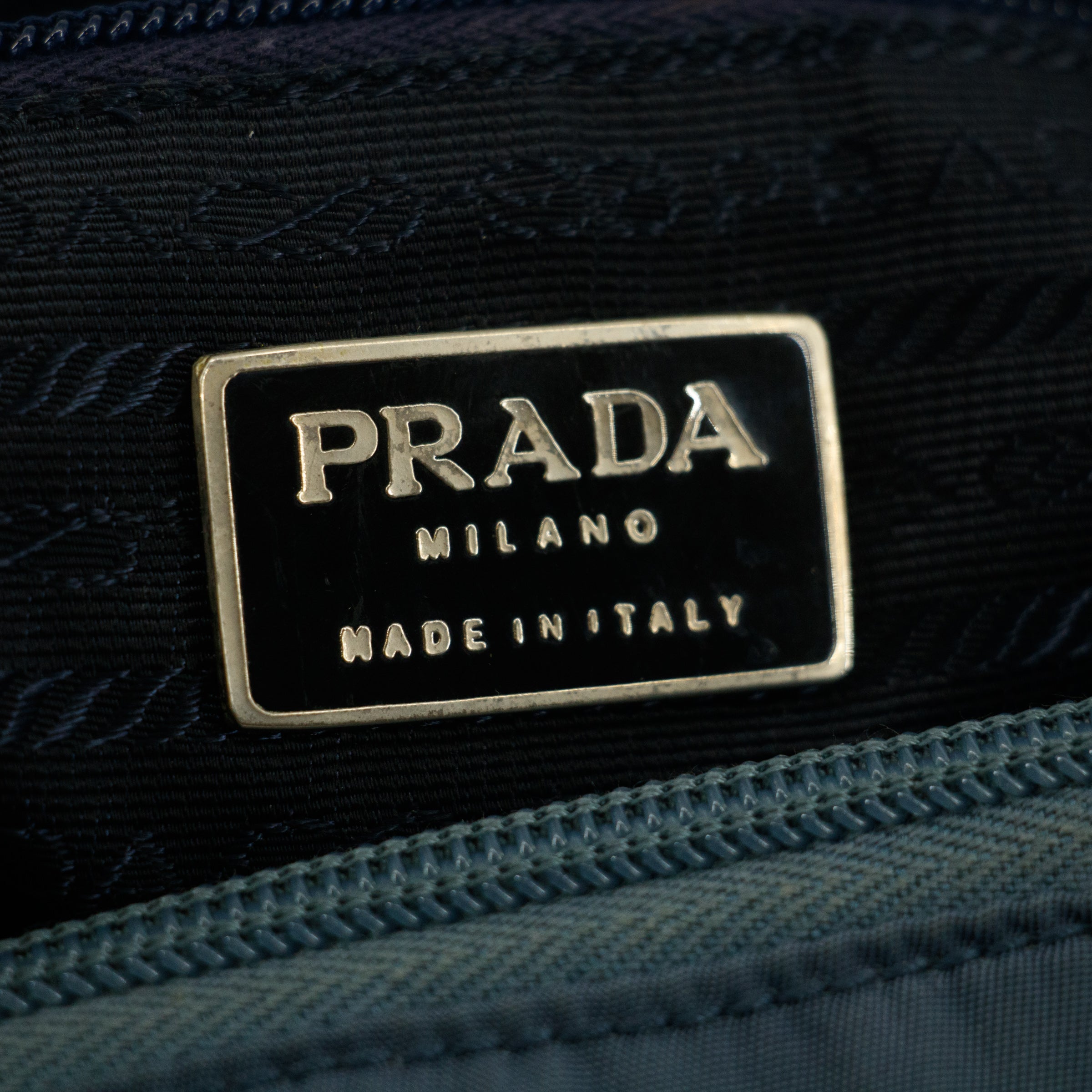 Prada Nylon Tessuto Blue Shoulder Bag #4685