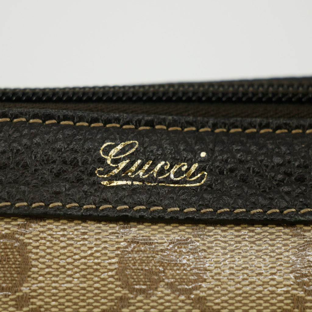 Gucci GG Crystal Monogram Abbey Zippered Tote Bag #4690
