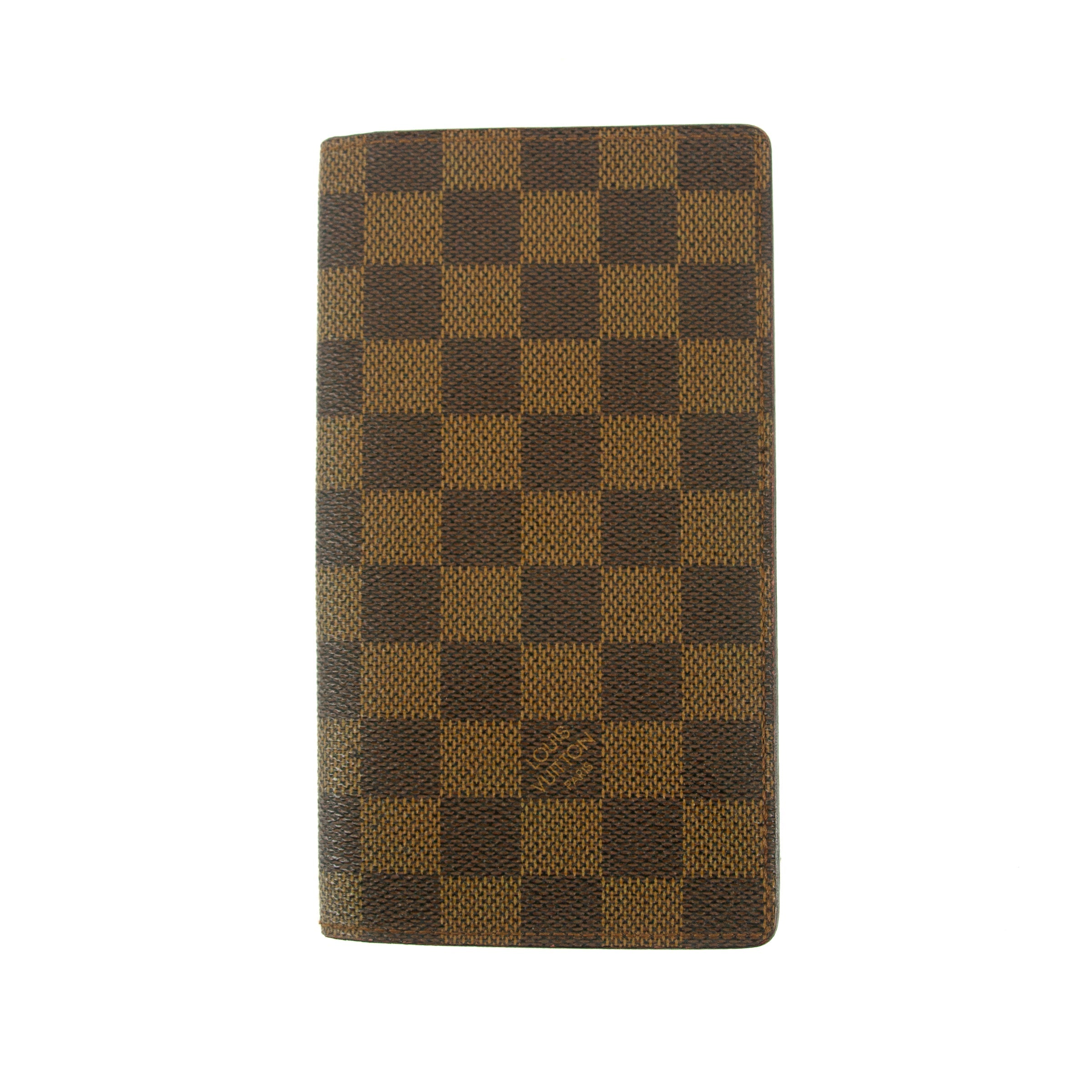 Louis Vuitton Brown Damier Ebene Porte Long Wallet #4697