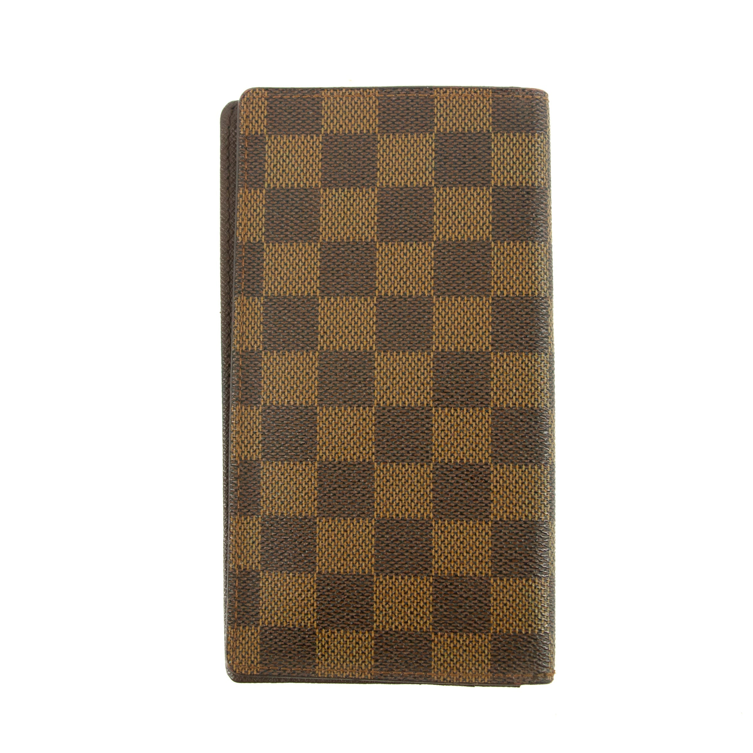 Louis Vuitton Brown Damier Ebene Porte Long Wallet #4697