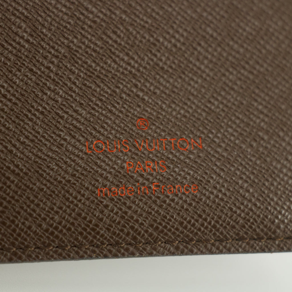 Louis Vuitton Brown Damier Ebene Porte Long Wallet #4697