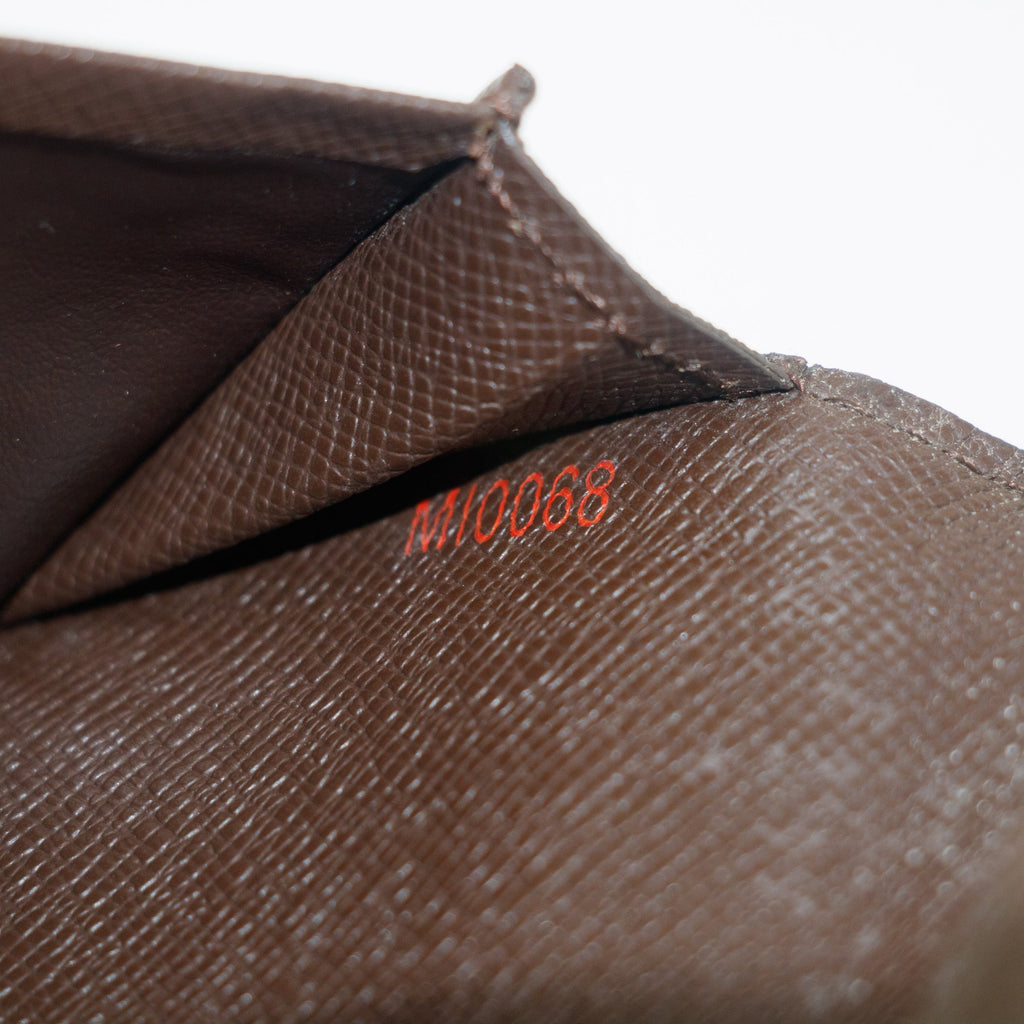 Louis Vuitton Brown Damier Ebene Porte Long Wallet #4697
