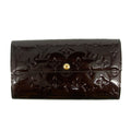Louis Vuitton Purple Vernis Sarah Long Wallet #4698