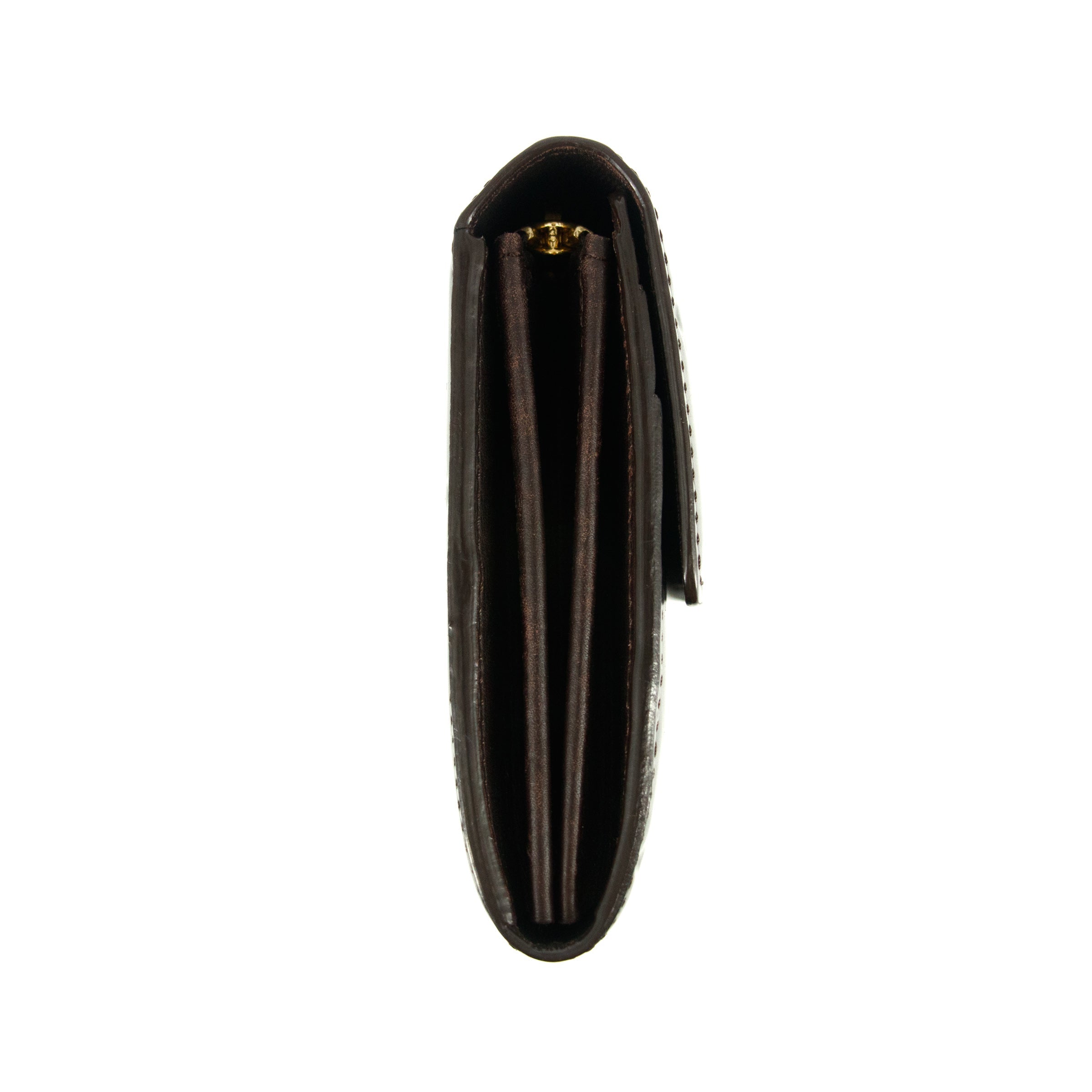 Louis Vuitton Purple Vernis Sarah Long Wallet #4698