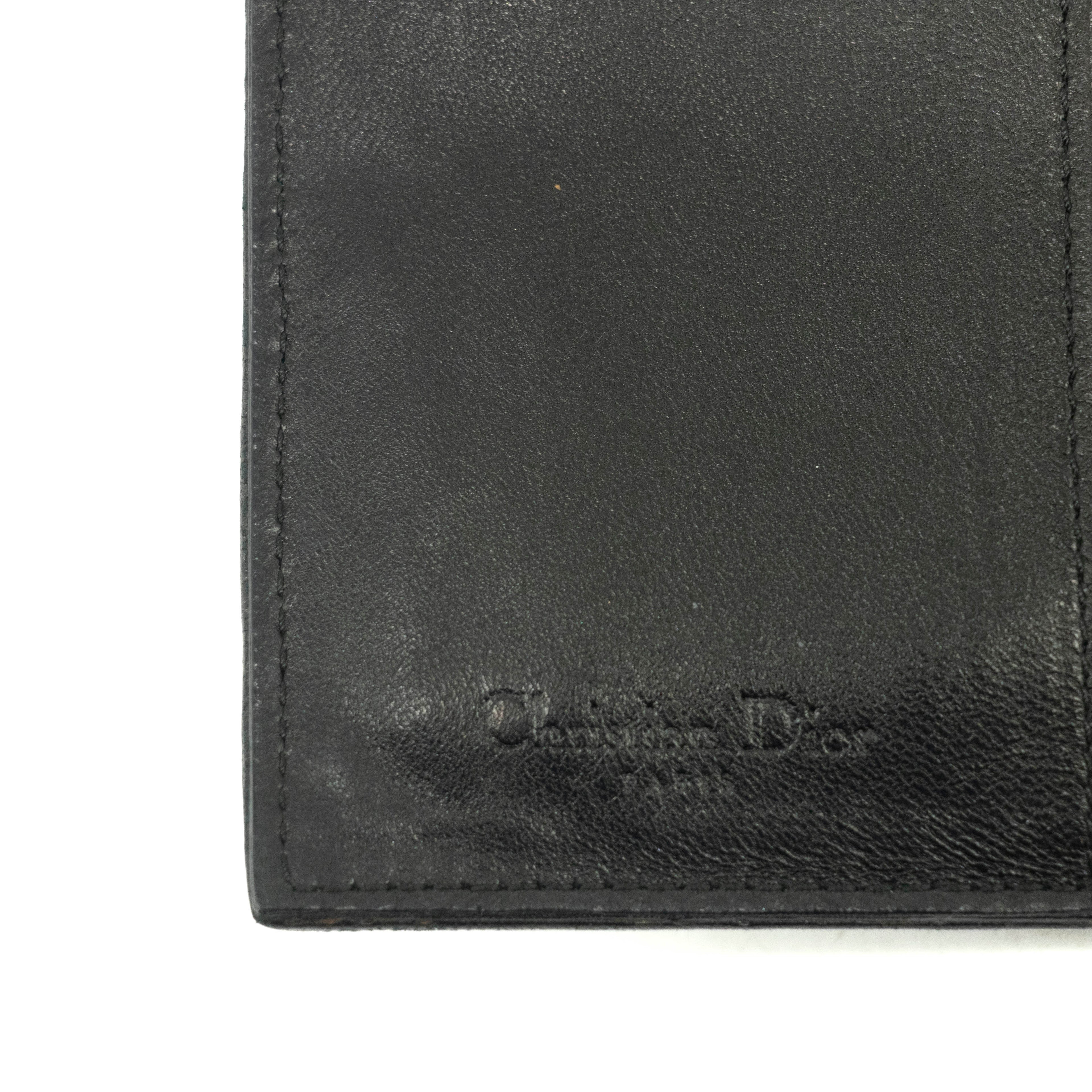 Christian Dior Cannage Leather Black Agenda #4724