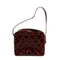 Chanel Matelasse Patent Enamel Red Shoulder Bag  #4738