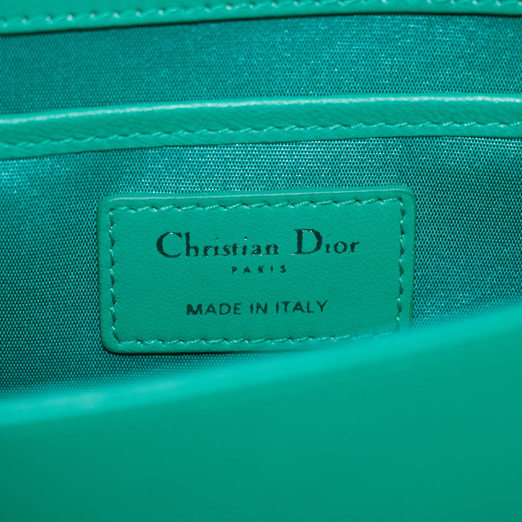 Christian Dior Green Cannage Pochette Shoulder Bag #4743