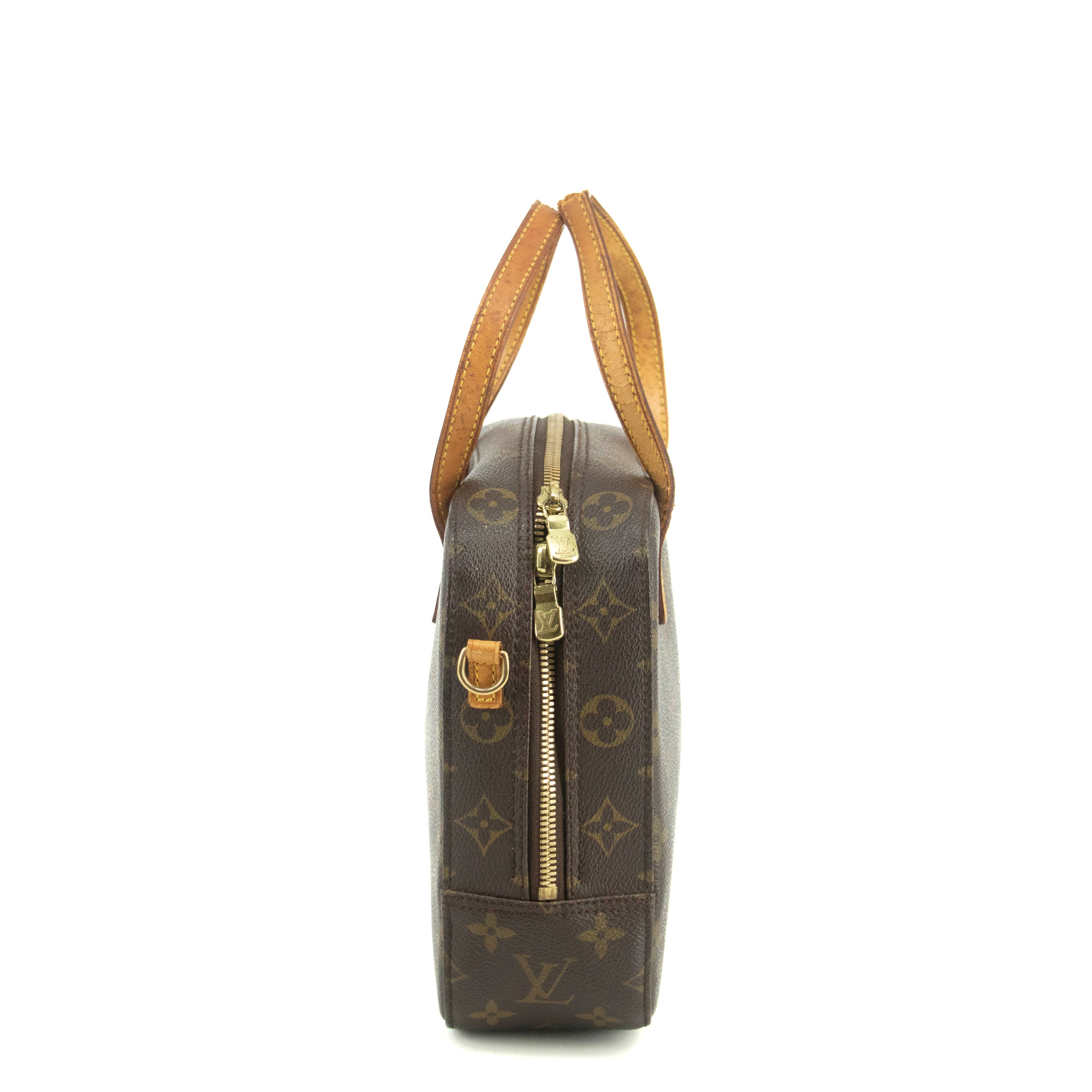Louis Vuitton Monogram Canvas Brown Spontini Top Handle Tote Bag #4748