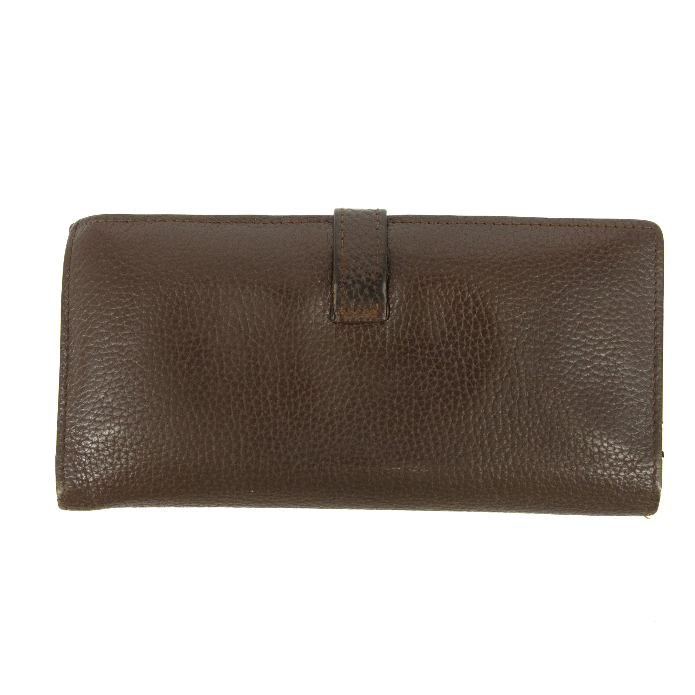 Hermes Brown Leather Long Wallet #5179