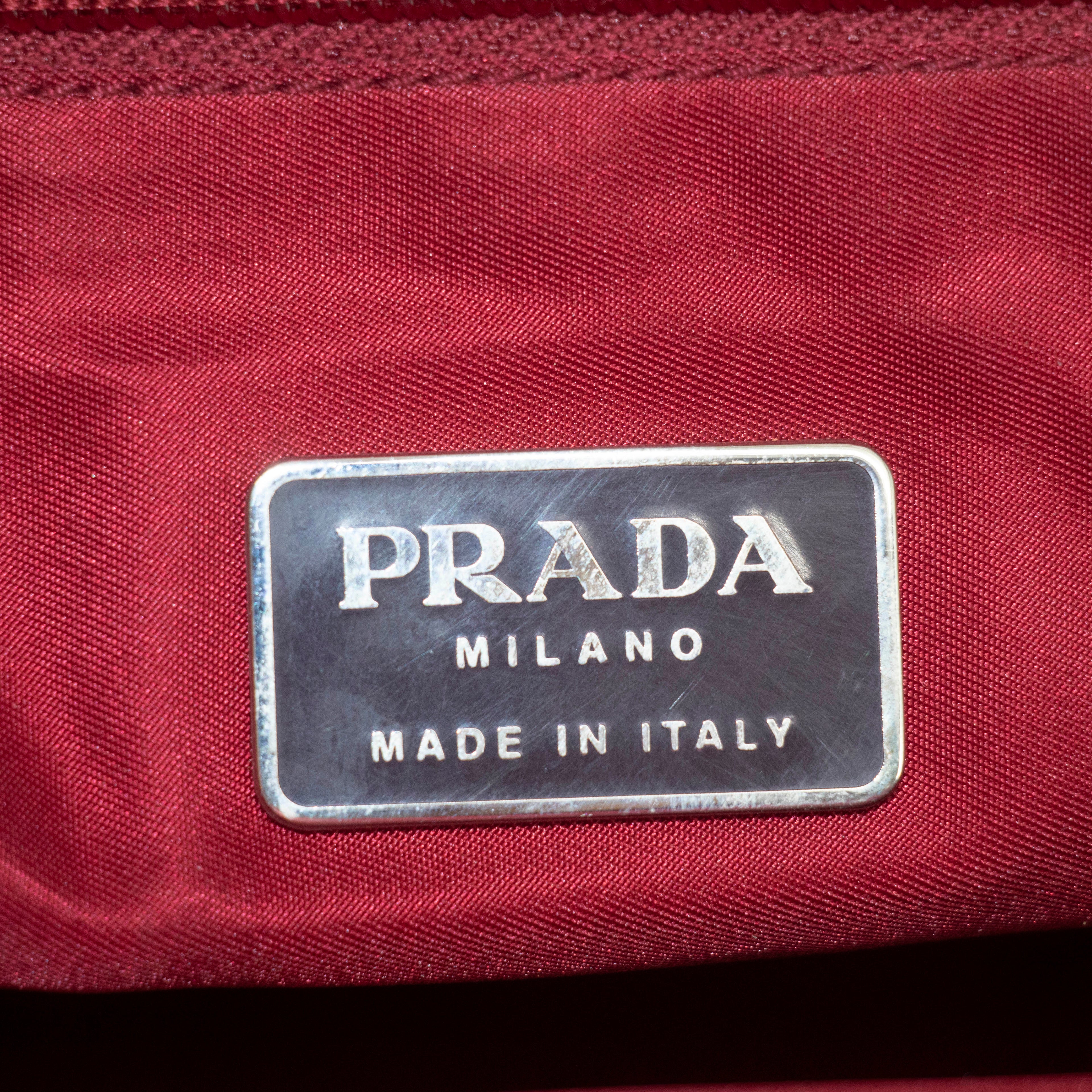 Prada Nyon Red Tote #5251