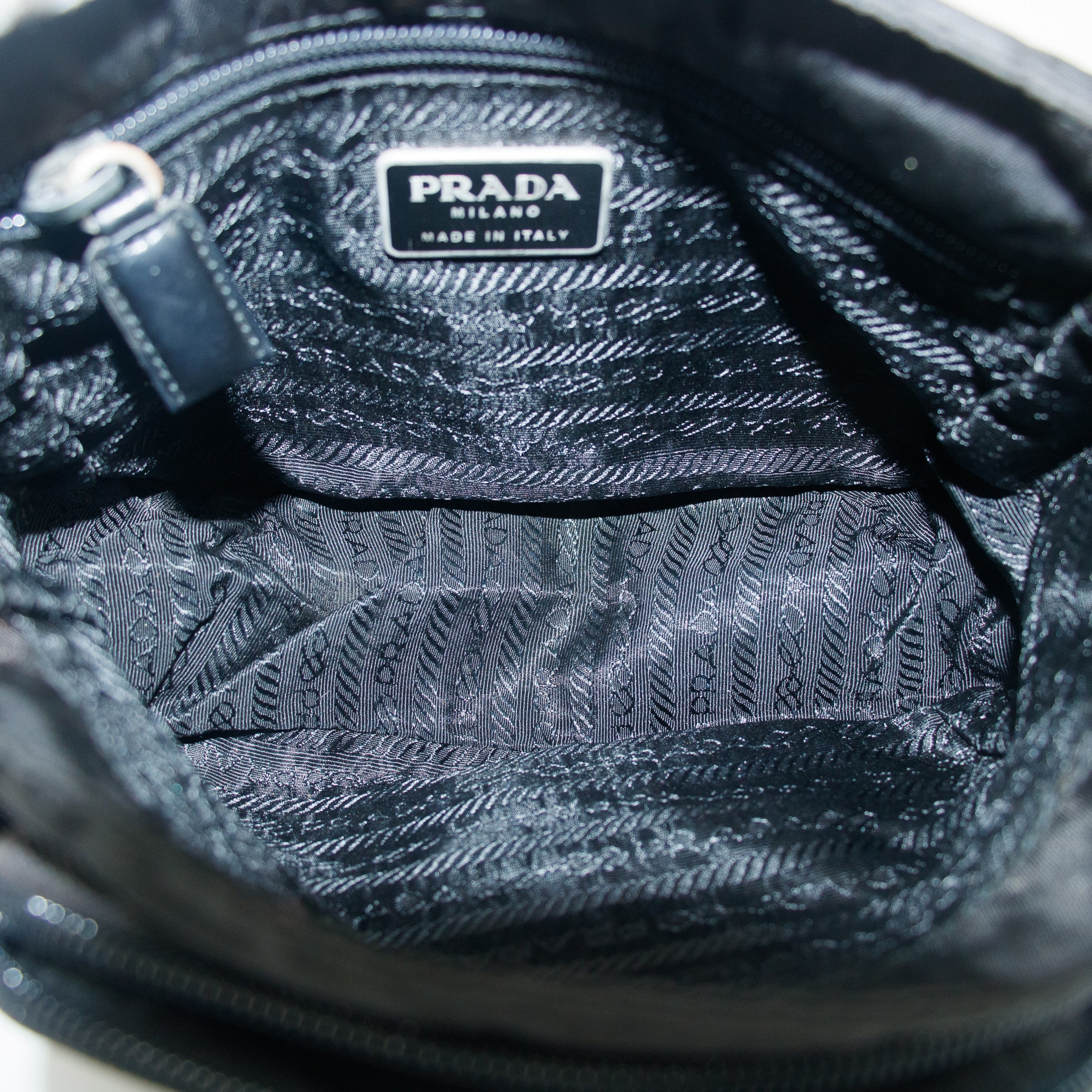 Prada Tessuto Nylon Black Mini Messanger Bag #5288
