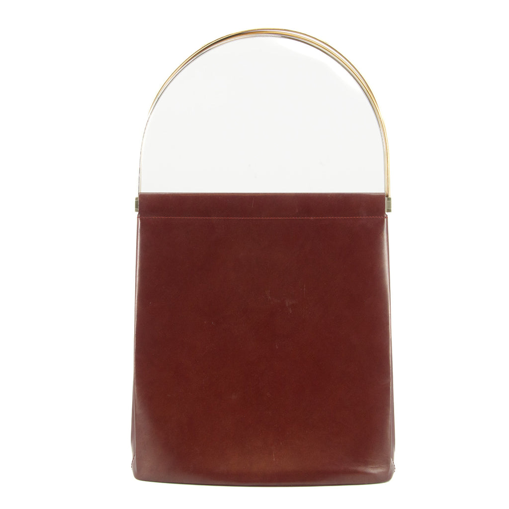 Cartier Trinity Cage Red Leather Handle Bag #5748