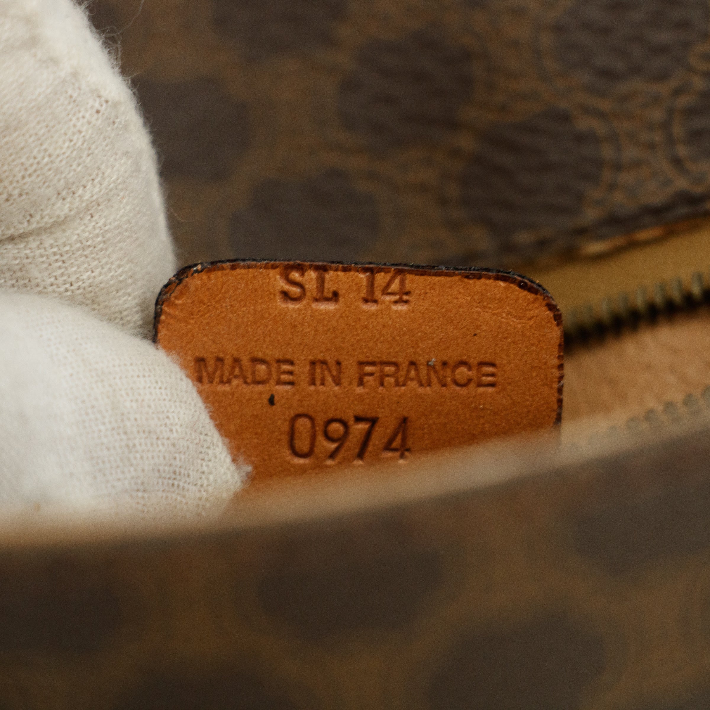 Celine Macadam Triomphe Brown Leather Mini Crossbody Bag #5754
