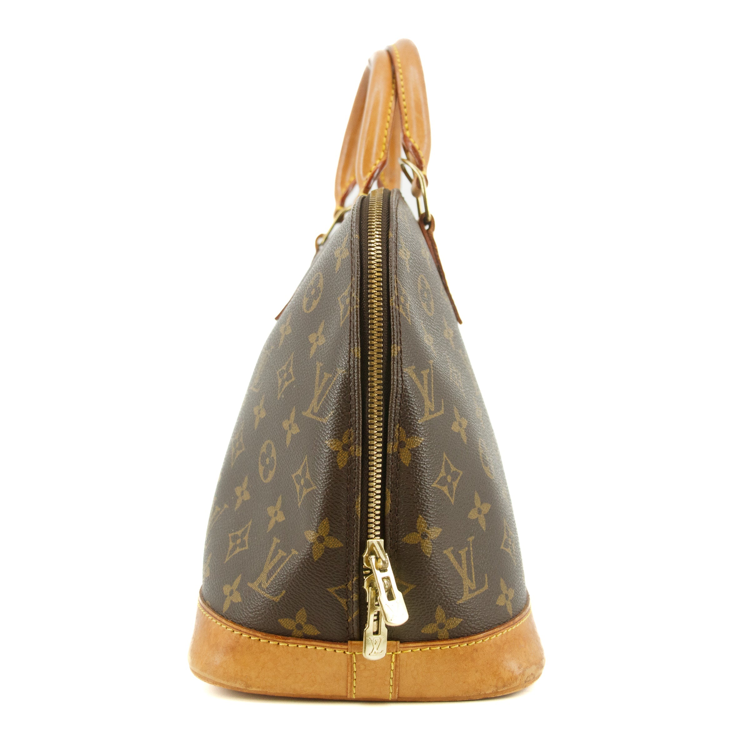 Louis Vuitton Monogram Canvas Brown Alma Top Handle Bag  #5778