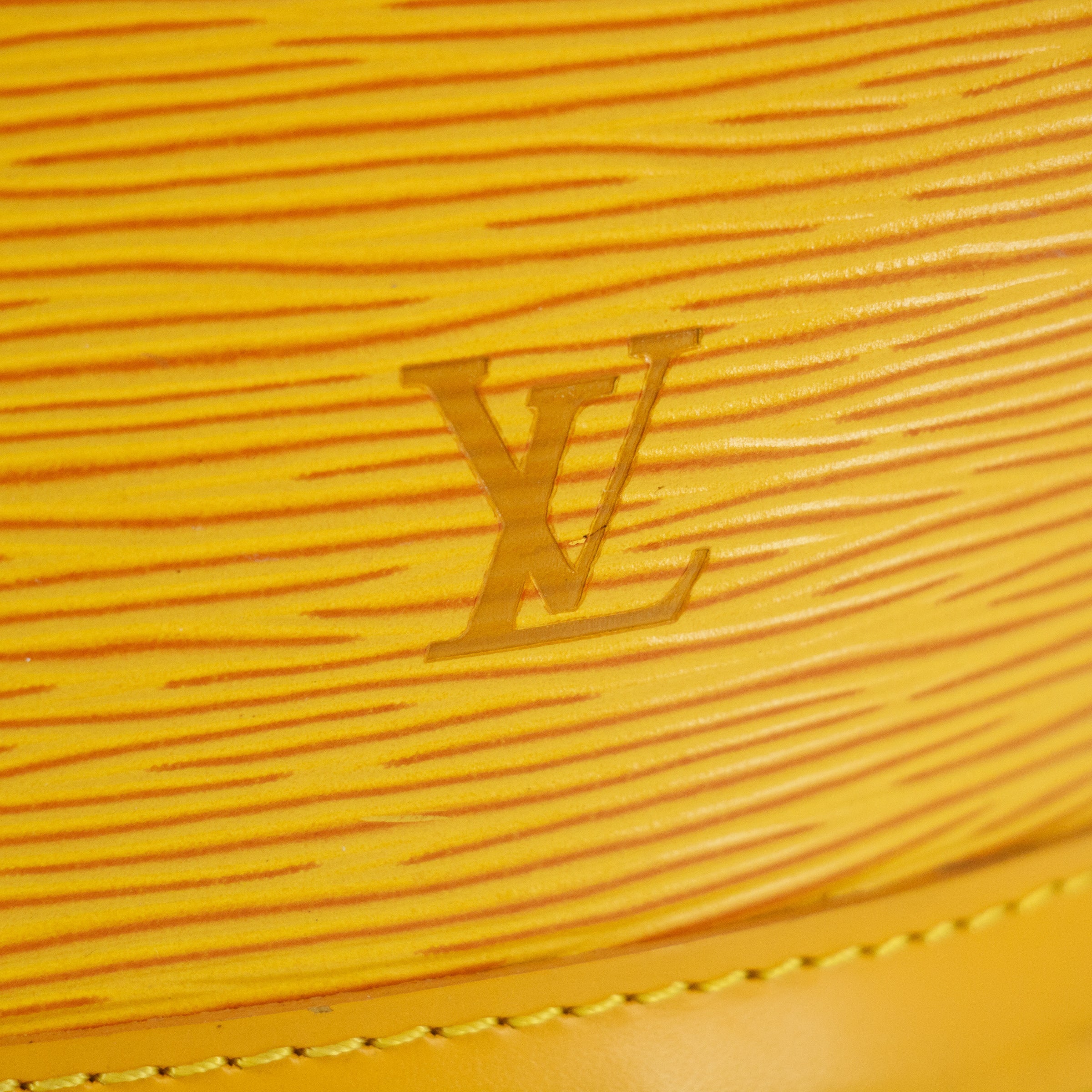 Louis Vuitton Epi Saint Jacquesr Yellow Top Handle Bag  #5788