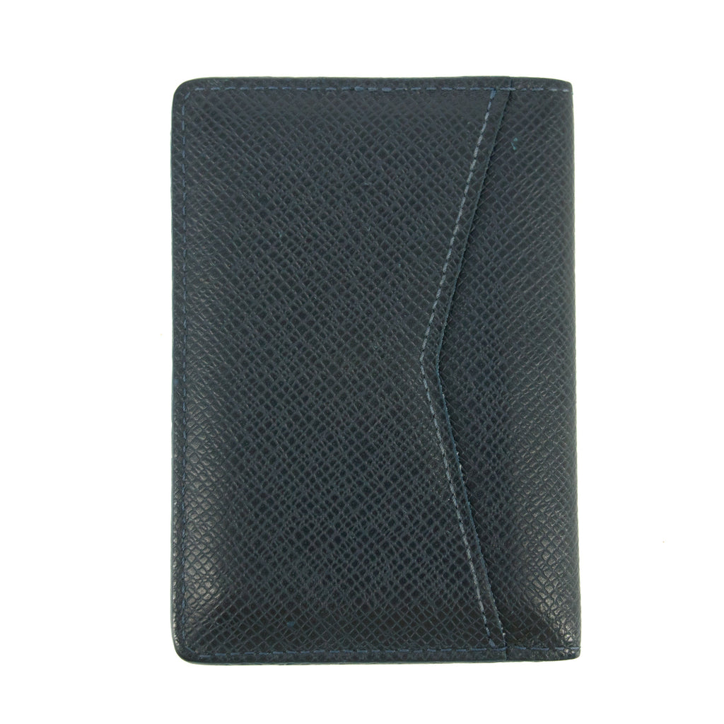 Louis Vuitton Navy Leather Cardholder Wallet (S.M) #5791