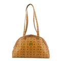 MCM Monogram Leather Brown Shoulder Bag #5804