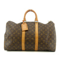 Louis Vuitton Monogram Canvas Brown Keepall 45 Boston Bag #6027