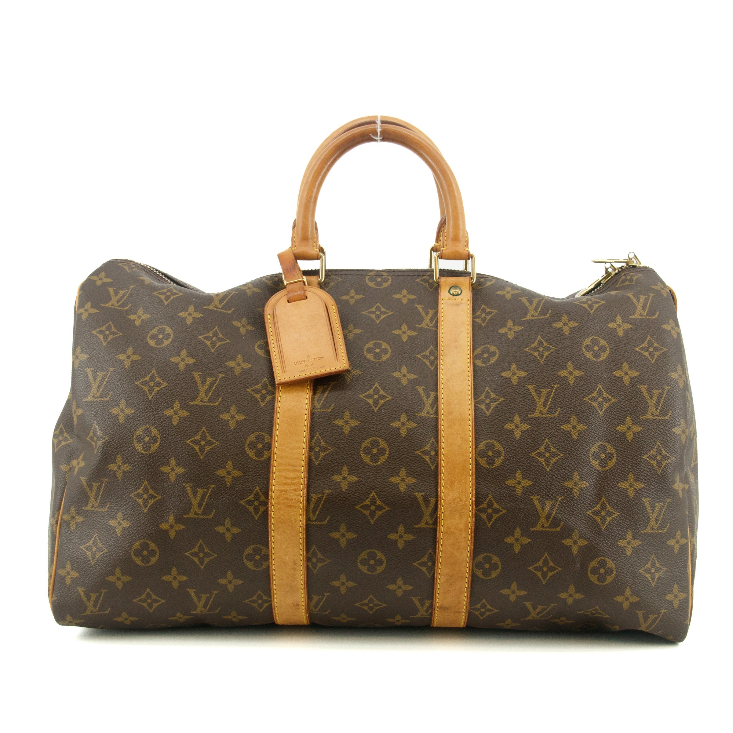 Louis Vuitton Monogram Canvas Brown Keepall 45 Boston Bag #6027