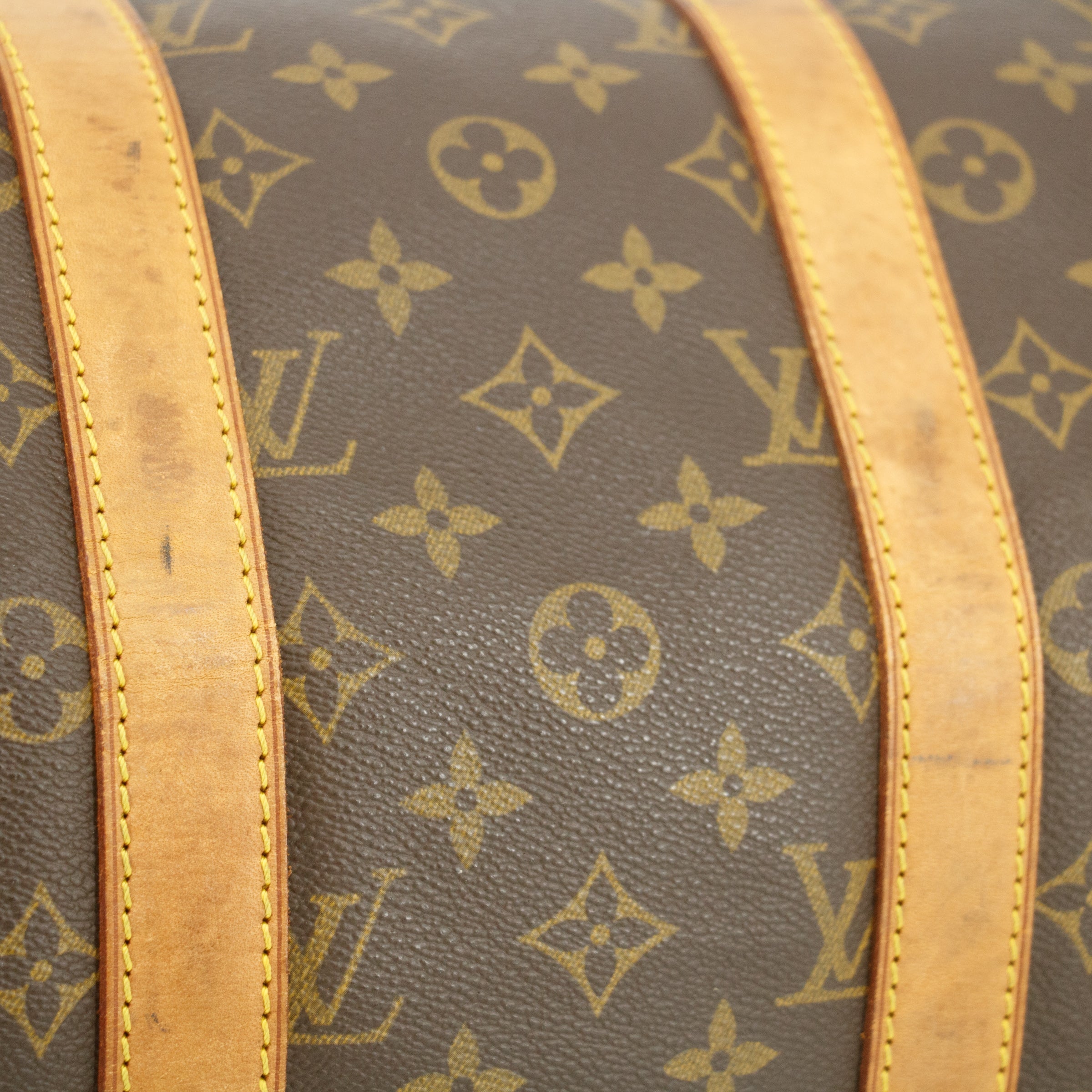 Louis Vuitton Monogram Canvas Brown Keepall 45 Boston Bag #6027