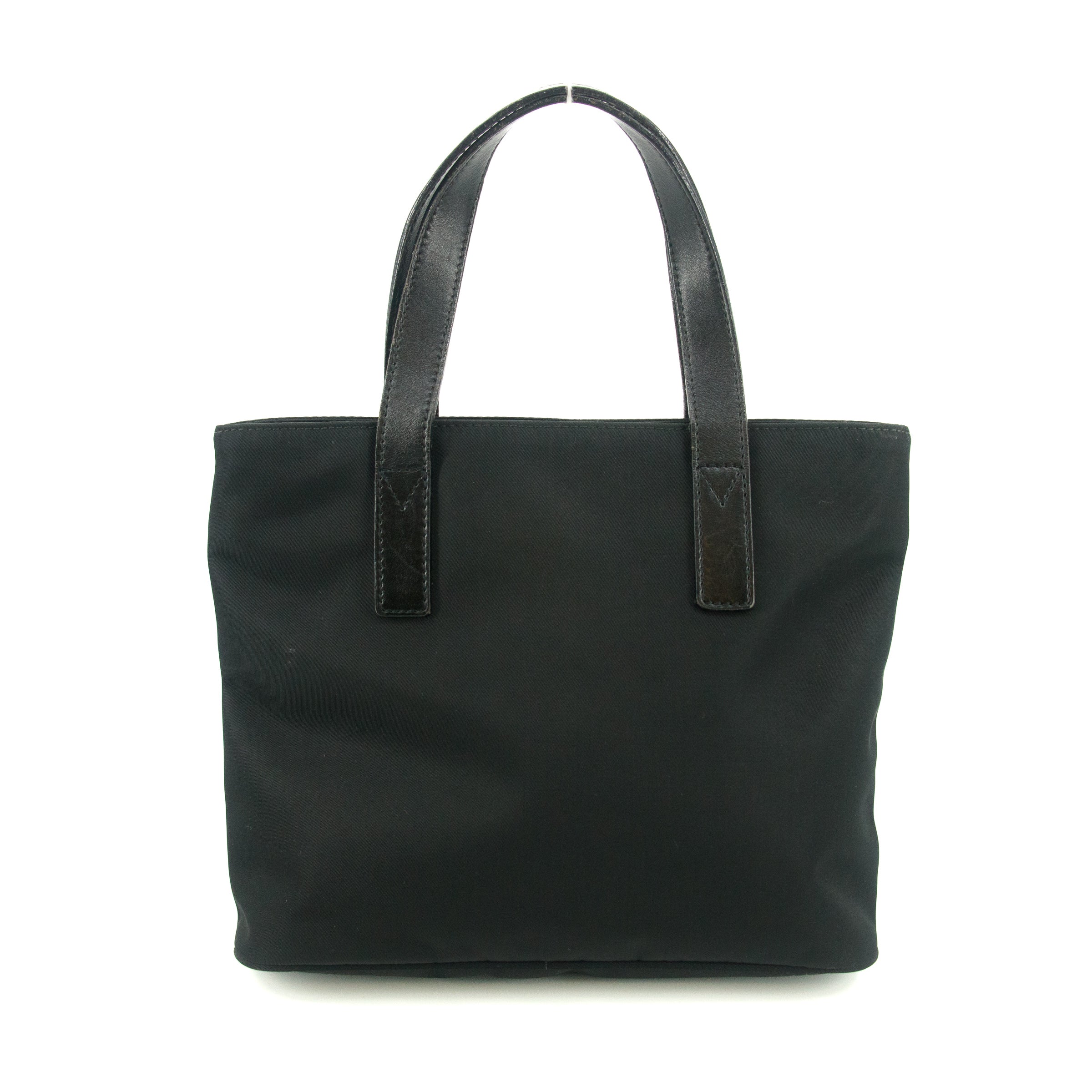 Fendi Black Nylon x Leather Shoulder Bag #9239