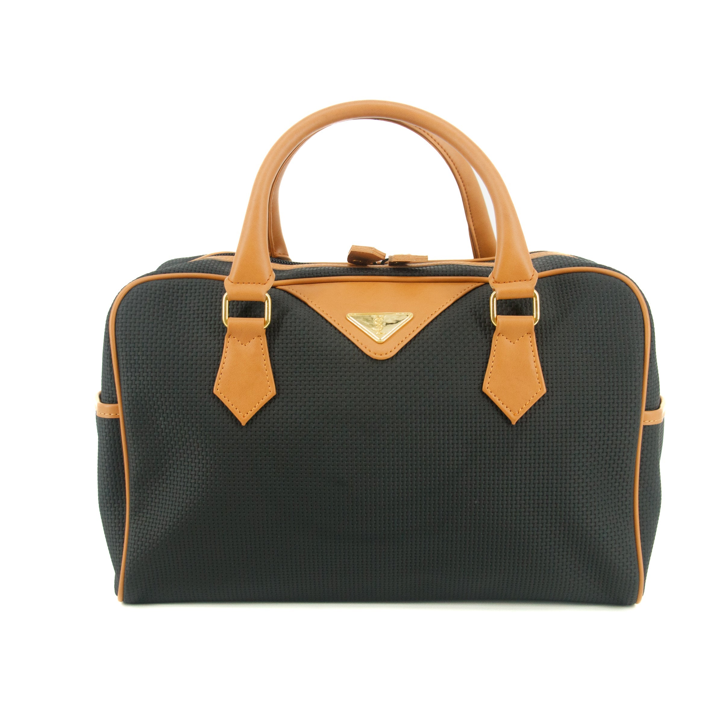 YSL Saint Laurent Blue PVC Mini Boston Bag #9240