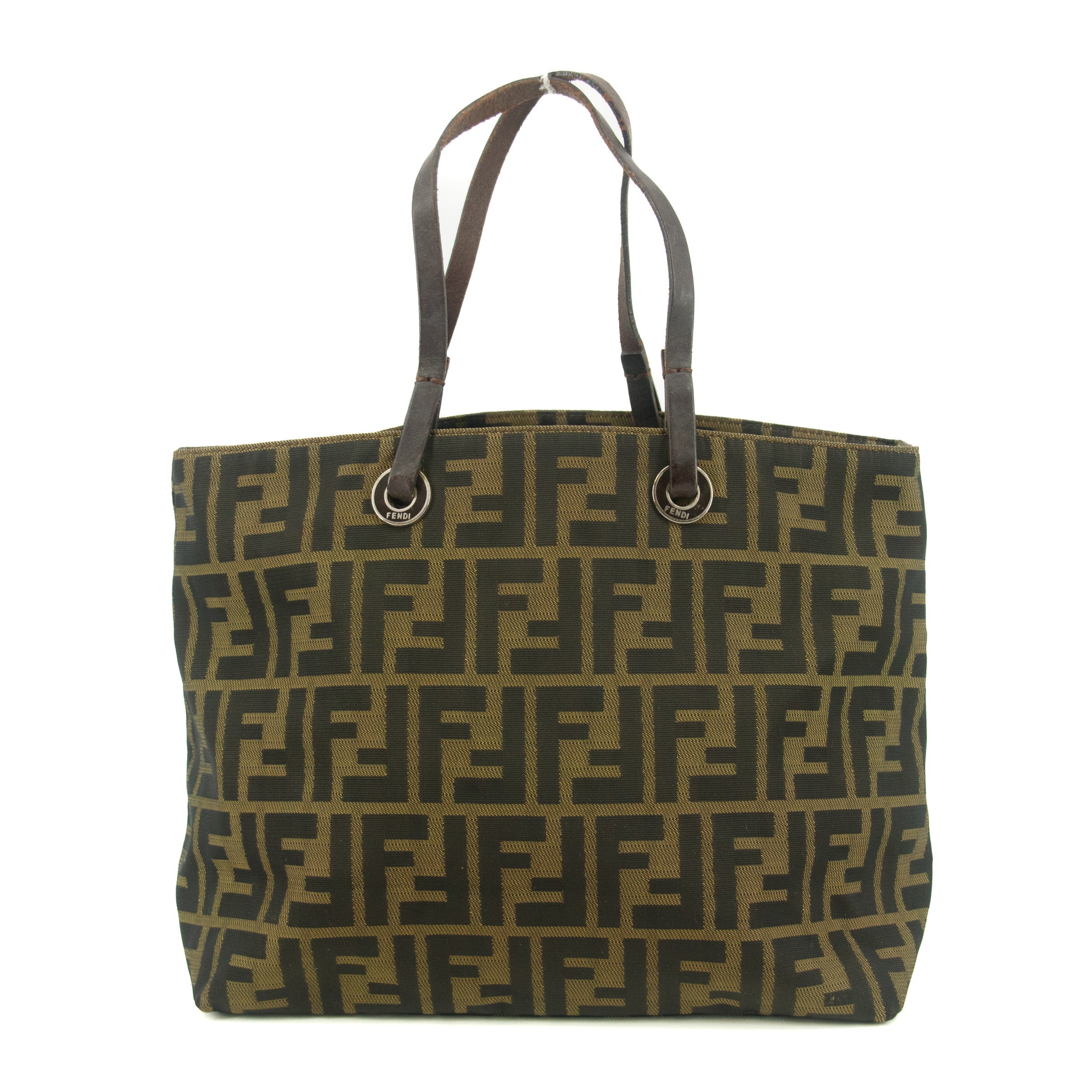 Fendi Zucca Mamma Brown Shoulder Bag Canvas #9289
