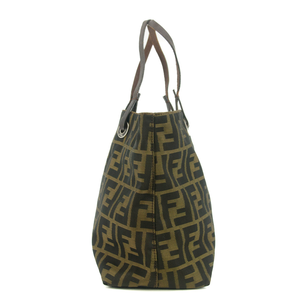 Fendi Zucca Mamma Brown Shoulder Bag Canvas #9289