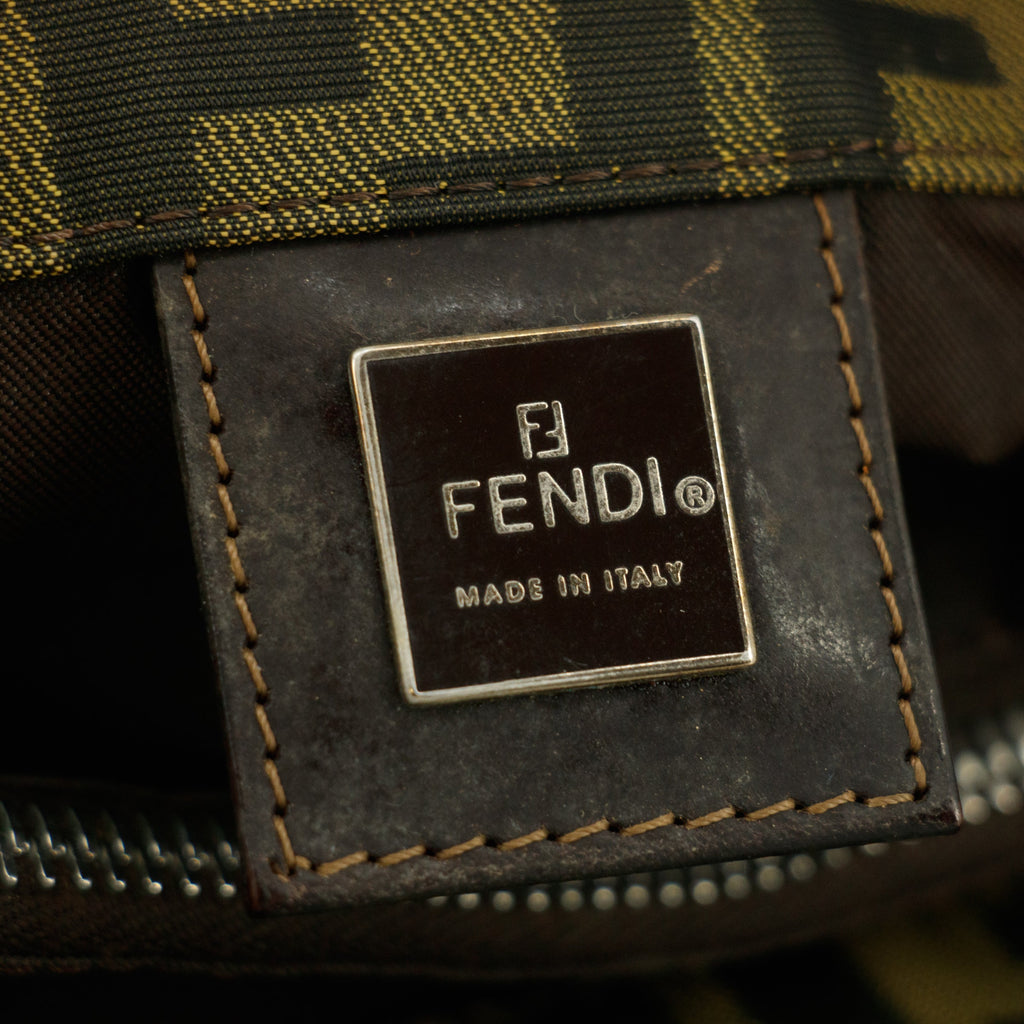 Fendi Zucca Mamma Brown Shoulder Bag Canvas #9289