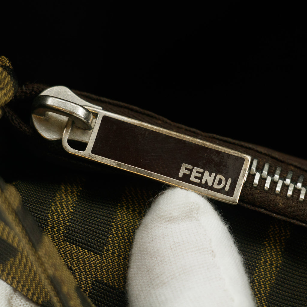 Fendi Zucca Mamma Brown Shoulder Bag Canvas #9289