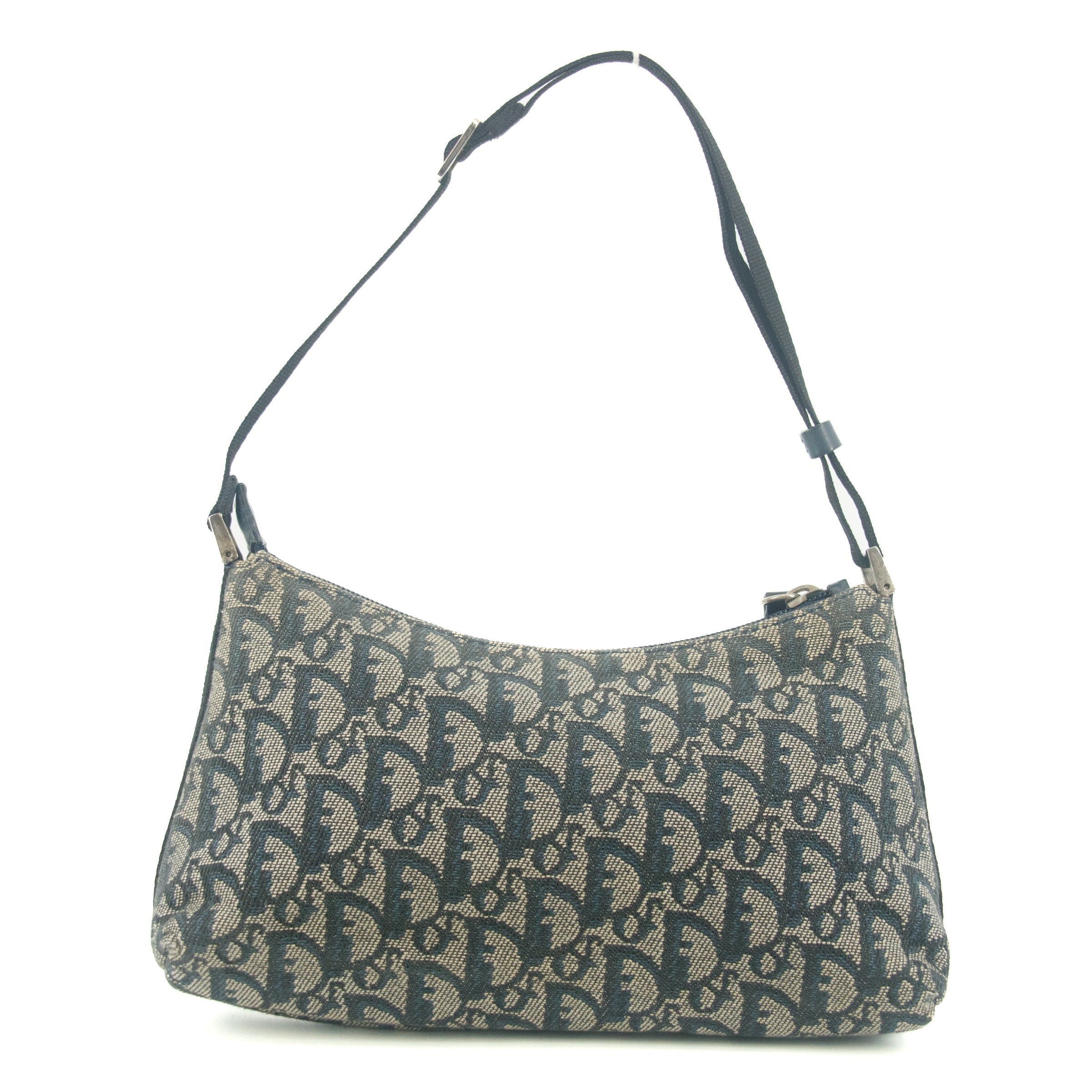 Christian Dior Trotter Oblique Blue Shoulder Bag #9306