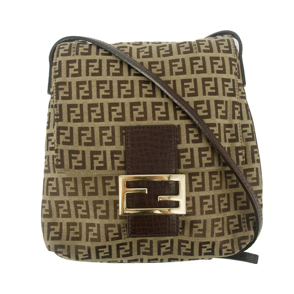 Fendi Mamma Bucket Zucchino Beige G Hardware Shoulder Bag #9313