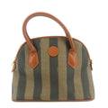 Fendi Pecan Pattern 2-Way Shoulder Bag PVC Leather Beige Black Camel #9352