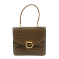 Celine Macadam Brown PVC x Leather One Handle Tote Bag #9448