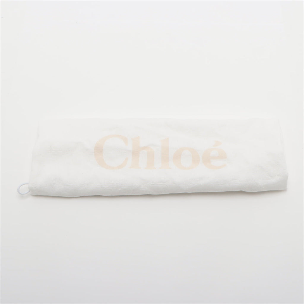 Chloe Woody Small Canvas & Leather 2 Way Handbag Beige #2477
