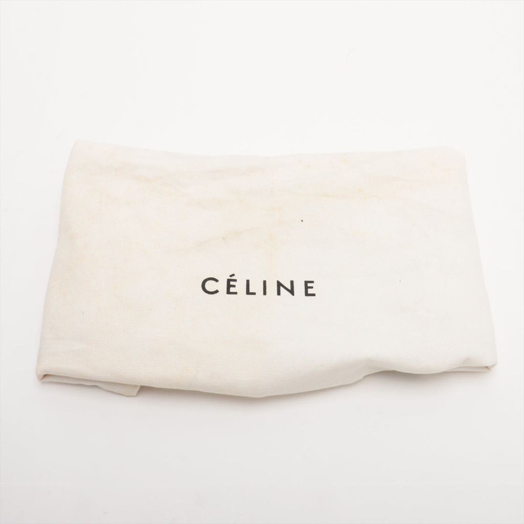 Celine Trapeze Leather & Suede 2 Way Handbag Blue #3266