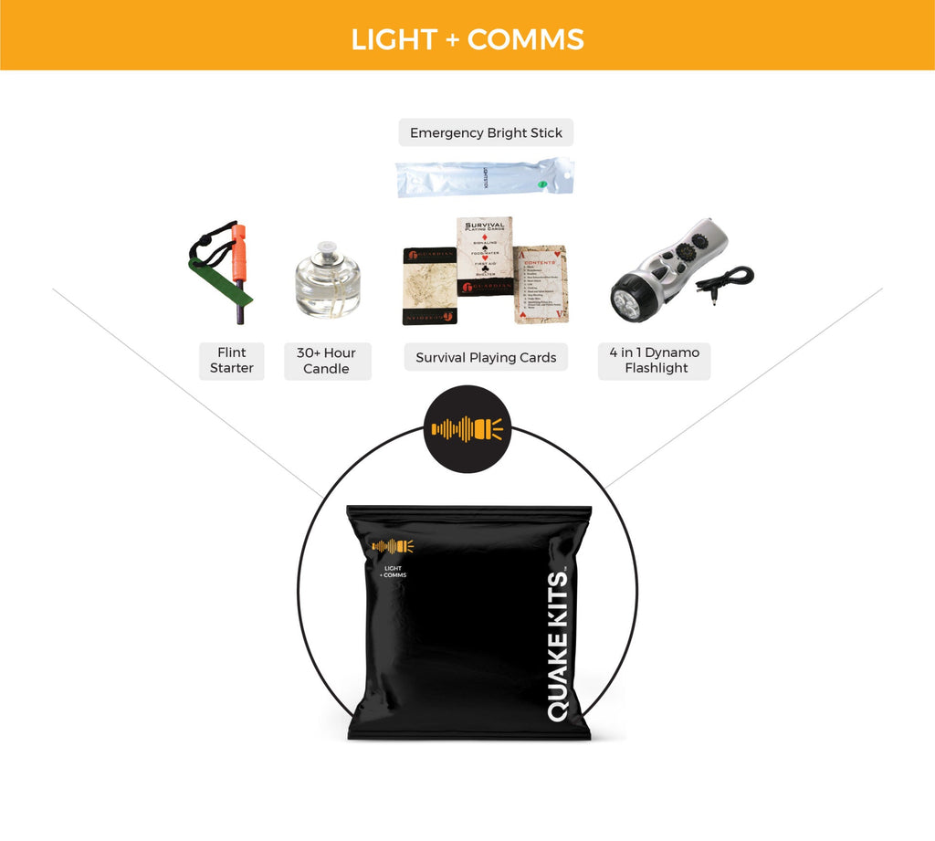 The QK Hurricane Kit - Up to 2 Person Extreme Weather Survival Kit