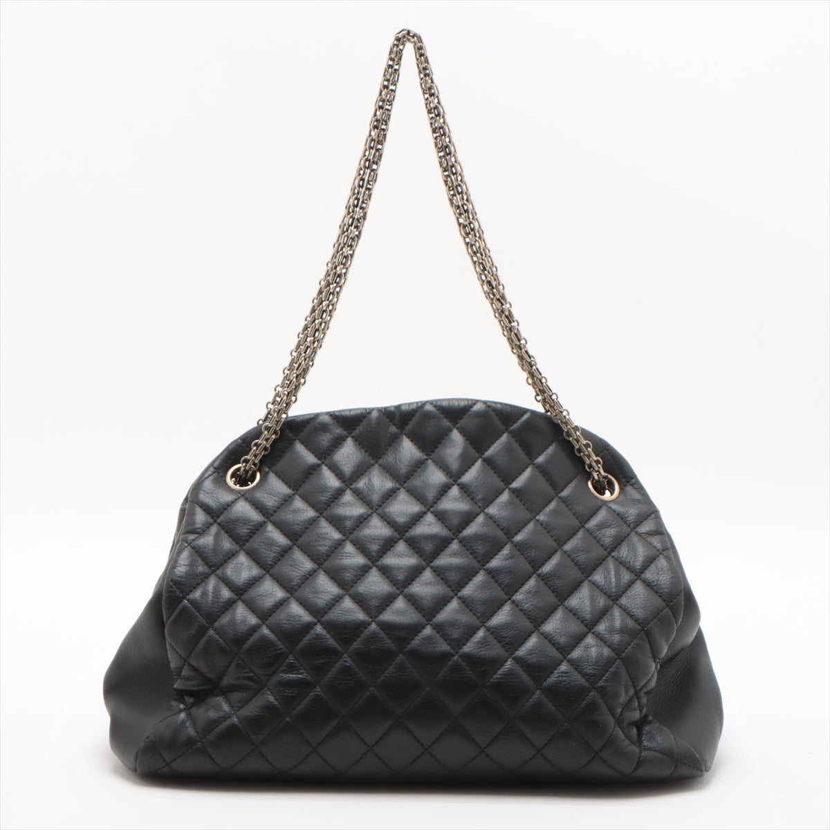 Chanel Matelasse Lambskin Chain Shoulder Bag Black Gold Metal Fittings 14 Series #2608