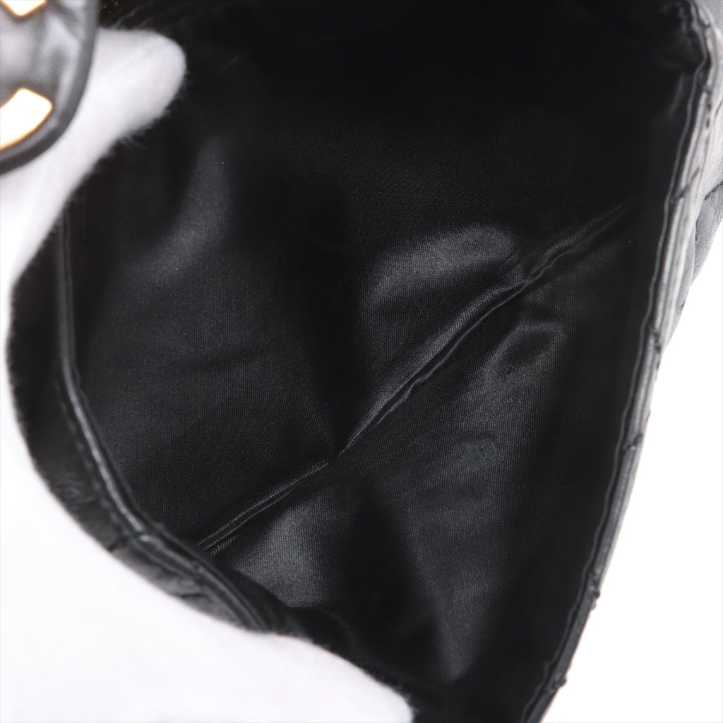 Chanel Matelasse Lambskin Small Lady Braid Flap Shoulder Bag Black #3749